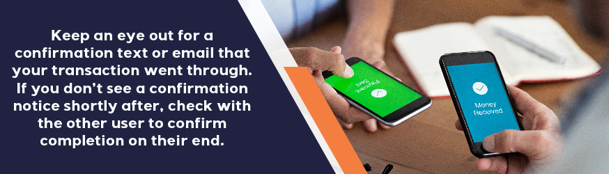 Keep a check on confirmation of payment going through.